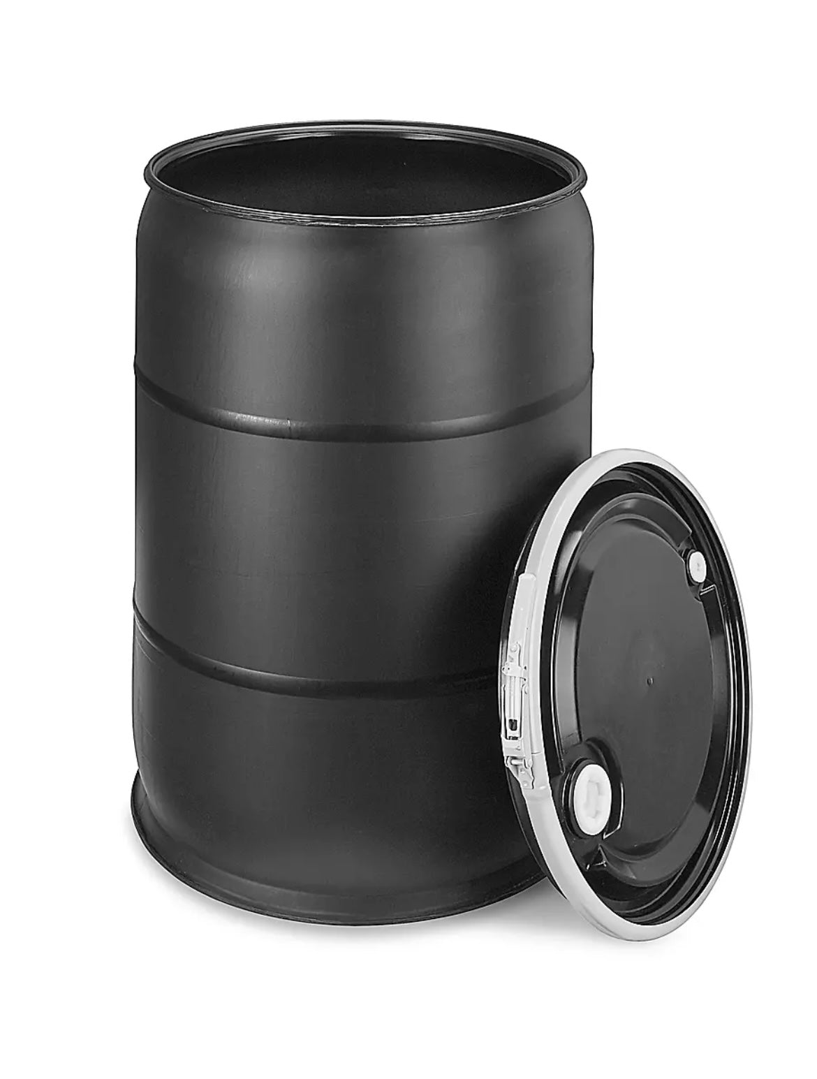 Plastic 55 Gallon Drum With Lid (recycled)